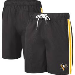 G-III Sports by Carl Banks Men's Black/Gold Pittsburgh Penguins Sand Beach Swim Shorts