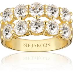 Sif Jakobs Belluno Due Ring - Gold/Transparent