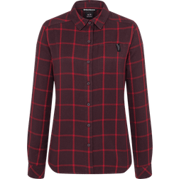 Black Diamond Women's Serenity Flanell Shirt Bordeaux/Vermilion Plaid