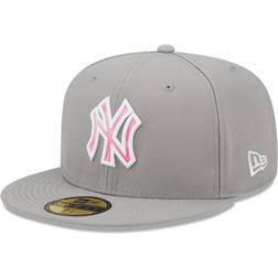 New Era Men's Gray York Yankees 2022 Mother's Day On-Field 59Fifty Fitted Hat