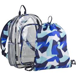 Fuel Clear Backpack And Cinch Sling Bundle Set In Blue/white white Backpack