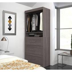 26872-47 36" storage unit with 3-drawer set in Bark
