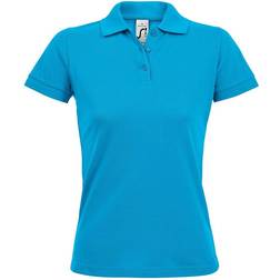 Sols Women's Prime Pique Polo Shirt - Aqua