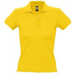 Sol's Women's People Pique Short Sleeve Cotton Polo Shirt - Gold