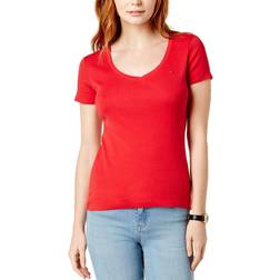 Tommy Hilfiger V-Neck T-shirt - Scarlet