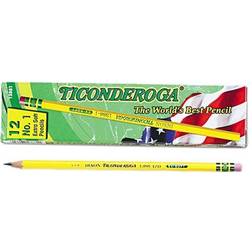 Ticonderoga Woodcase Pencil B #1 Yellow Dozen 13881