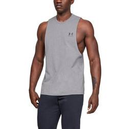 Under Armour Men's UA Sportstyle Left Chest Cut Off Tank Top - Steel Light Heather/Steel