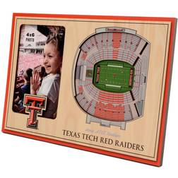 YouTheFan Texas Tech Red Raiders 3D Stadium Views Picture Frame