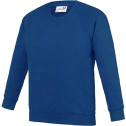 AWDis Kid's Academy Crew Neck Raglan School Sweatshirt 2-pack - Deep Royal