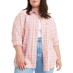 Levi's Henri Flannel Button-Up Shirt Plus Size - Leslie Plaid Keepsake Lilac/MultiColour