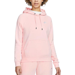 Nike Essential Pullover Fleece Hoodie - Pink Oxford/White