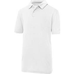 AWDis Kid's Just Cool Sports Polo Plain Shirt - Arctic White (UTRW696)