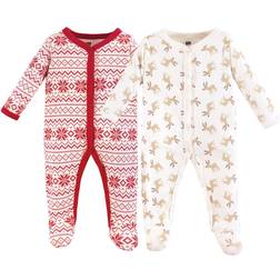 Hudson Baby Cotton Sleep and Play 2-pack - Christmas Reindeer (11155553)