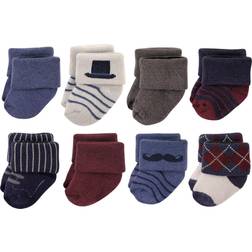 Hudson Baby Socks 8-pack - Mustache (10754518)