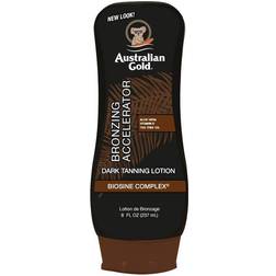 Australian Gold Dark Tanning Accelerator Lotion with Instant Bronzer 8fl oz