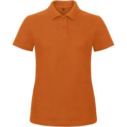 B&C Collection Women's ID.001 Short-Sleeved Pique Polo Shirt - Orange