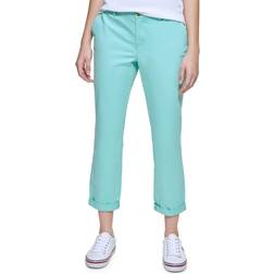 Tommy Hilfiger Flex Hampton Cuffed Chino Straight Leg Pants - Mint