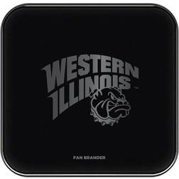 Fan Brander Western Illinois Leathernecks Fast Charging Glass Wireless Charge Pad