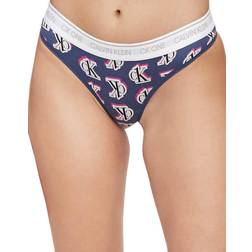 Calvin Klein CK One Cotton Thong - Seashore Blue