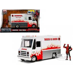 Jada Marvel Deadpool & Taco Truck Die-cast Car 1:24 Scale Vehicle 2.75Collectible Figurine