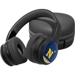 Strategic Printing Navy Midshipmen Stripe Design Wireless Bluetooth Headphones With Case