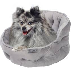 Precious Tails Tufted Plush Velvet Round Cuddler Pet Bed Unisex