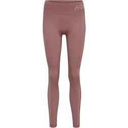 Hummel Christel Seamless MW Tights Women - Withered Rose/Rose Tan Melange