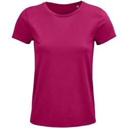 Sols Women's Crusader Organic T-shirt - Fuchsia