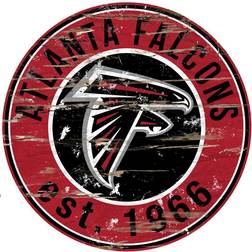 Fan Creations Atlanta Falcons Distressed Round Sign Board