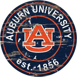 Fan Creations Auburn Tigers Distressed Round Sign Board