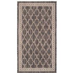 Safavieh Courtyard Collection Beige, Black 24x43"