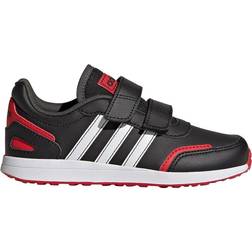 Adidas Kid's VS Switch 3 Lifestyle Hook and Loop Strap - Core Black/Cloud White/Vivid Red