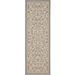 Safavieh Courtyard Gray, Beige 27x144"