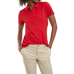 Tommy Hilfiger Regular Fit Essential Stretch Polo Shirt - Apple Red