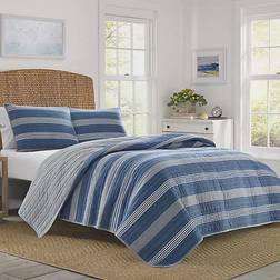 Nautica Saltmarsh Quilts Blue (228.6x228.6)