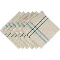 Zingz & Thingz French Striped Cloth Napkin Blue, Beige (50.8x50.8)