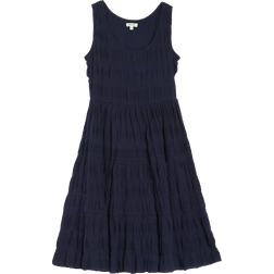 Max Studio Textured Sleeveless A-Line Dress - Navy