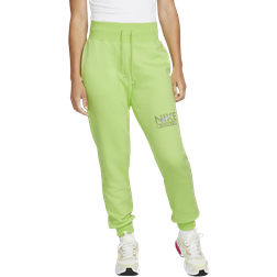 Nike Women Sportswear Swoosh Fleece Sweatpants - Key Lime/Flat Pewter