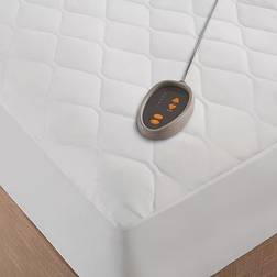 Beautyrest Microfiber Heated Mattress Cover White (213.36x182.88)