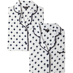 Cosabella Printed Ultimate PJ Pack 4-Piece - Diamond White/Navy