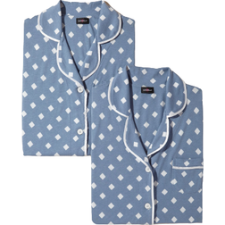 Cosabella Printed Ultimate PJ Pack 4-Piece - Diamond Blue/White