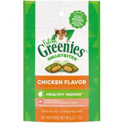 Greenies SmartBites Healthy Indoor Cat Treats Chicken Flavor 0.059
