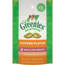 Greenies SmartBites Healthy Skin & Fur Cat Treats Chicken Flavor 0.059