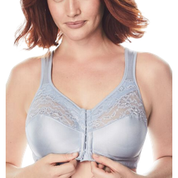 Comfort Choice Easy Enhancer Front Close Wireless Bra - Pearl Grey
