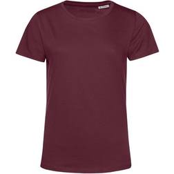 B&C Collection Women's E150 Organic Short-Sleeved T-shirt - Burgundy