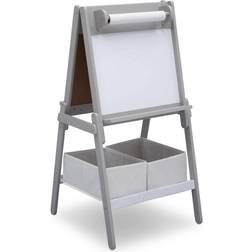 Delta Children MySize Double-Sided Storage Easel- Gray