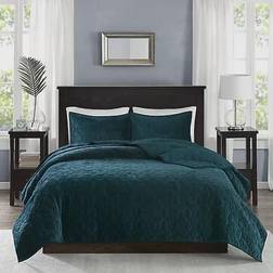 Madison Park Harper Bedspread Turquoise (228.6x228.6cm)