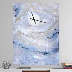 Design Art Agate Stone Background Oversize Modern Wall Clock Wall Clock 30"