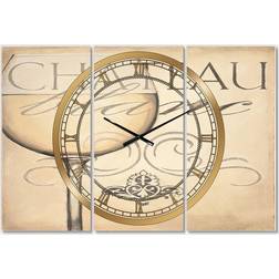 Design Art French Chateau White Wine II Wall Clock 36"