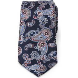 Marvel Captain America Paisley Tie - Navy